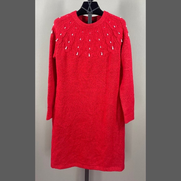 Talbots Dresses & Skirts - NEW Talbots Dress Womens Small petite red knit pencil sheath